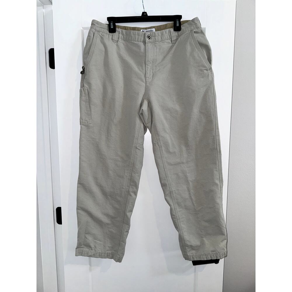 Columbia Lander Utility Straight Leg Cargo Pants Khaki Men 36x30